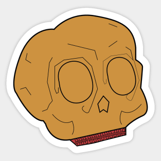 Peanut Butter Skull Jar Sticker